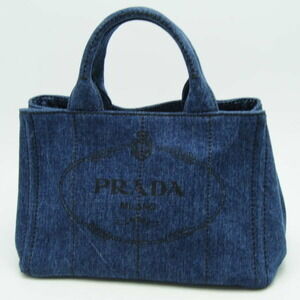 Prada Denim Canapa Tote Bag
